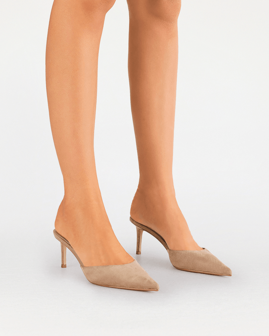 OFELIA - WARM TAUPE SUEDE-PUMPS-Billini-Billini