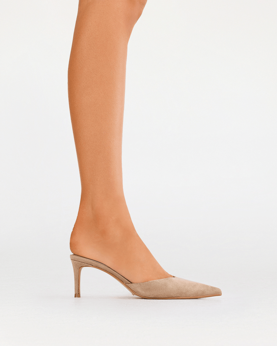 OFELIA - WARM TAUPE SUEDE-PUMPS-Billini-Billini