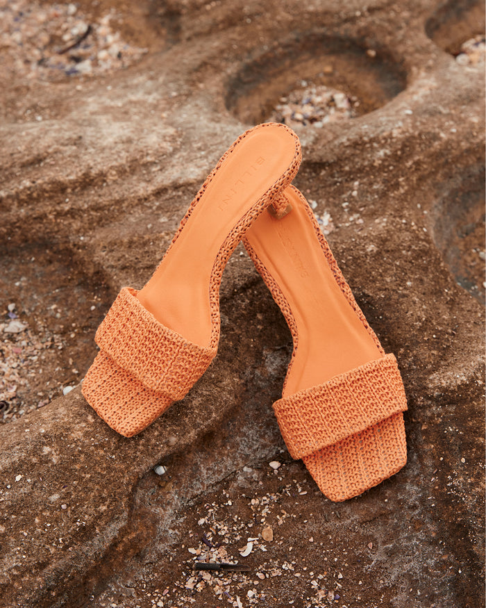 OLGA - NECTARINE RAFFIA-Heels-Billini-Billini