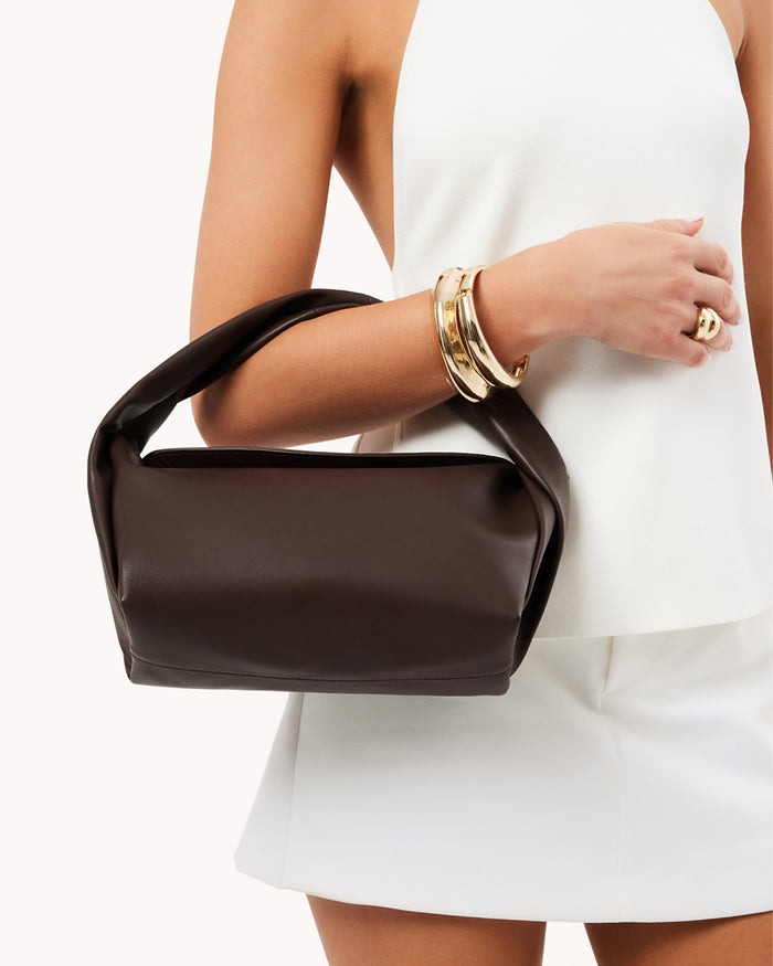 OLIVE HANDLE BAG - CHOCOLATE-Handbags-Billini-O/S-Billini