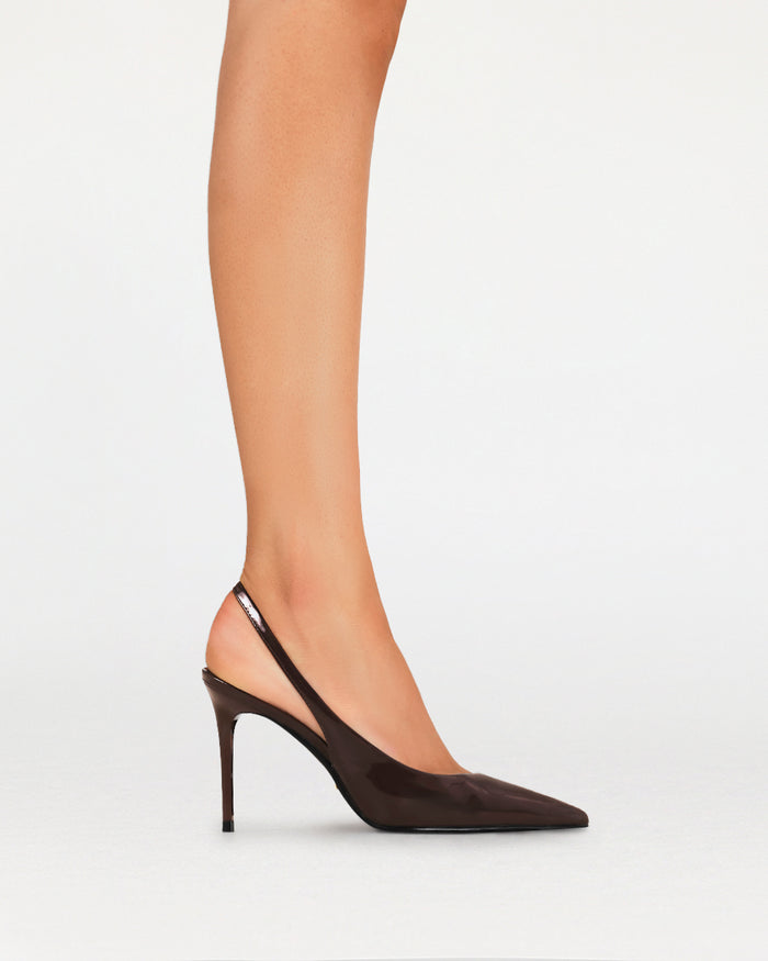ORIOLE - CHOCOLATE PATENT-PUMPS-Billini-Billini