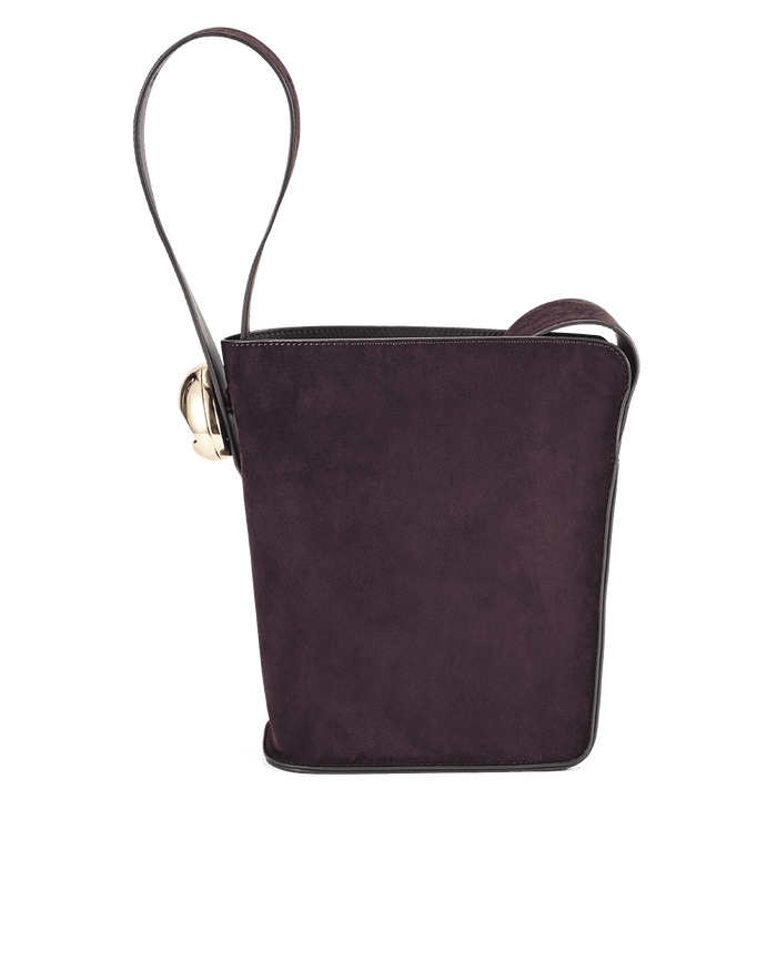 PADDINGTON SHOULDER BAG - DARK CHOCOLATE SUEDE-Handbags-Billini-Billini