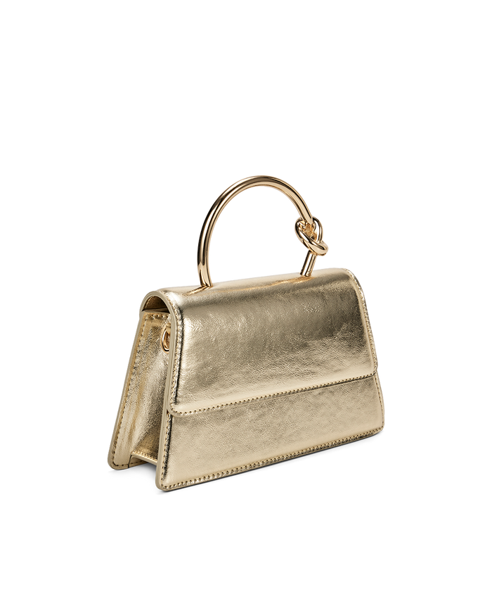 PALOMA HANDLE BAG - GOLD METALLIC-Handbags-Billini-Billini