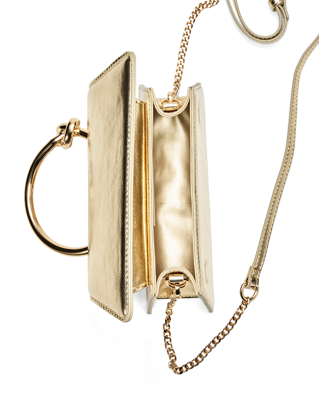 PALOMA HANDLE BAG - GOLD METALLIC-Handbags-Billini-Billini