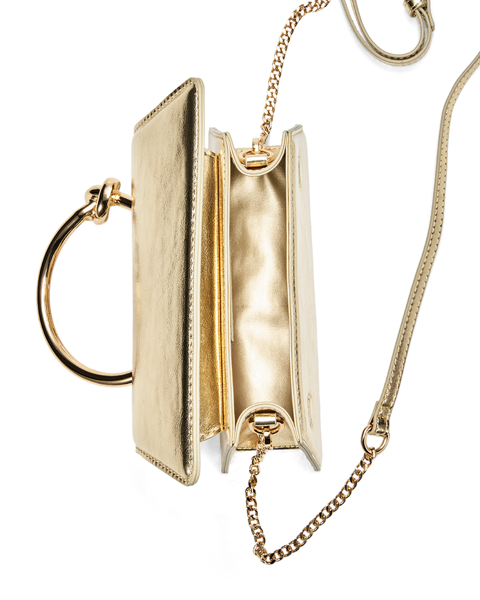 PALOMA HANDLE BAG - GOLD METALLIC-Handbags-Billini-Billini