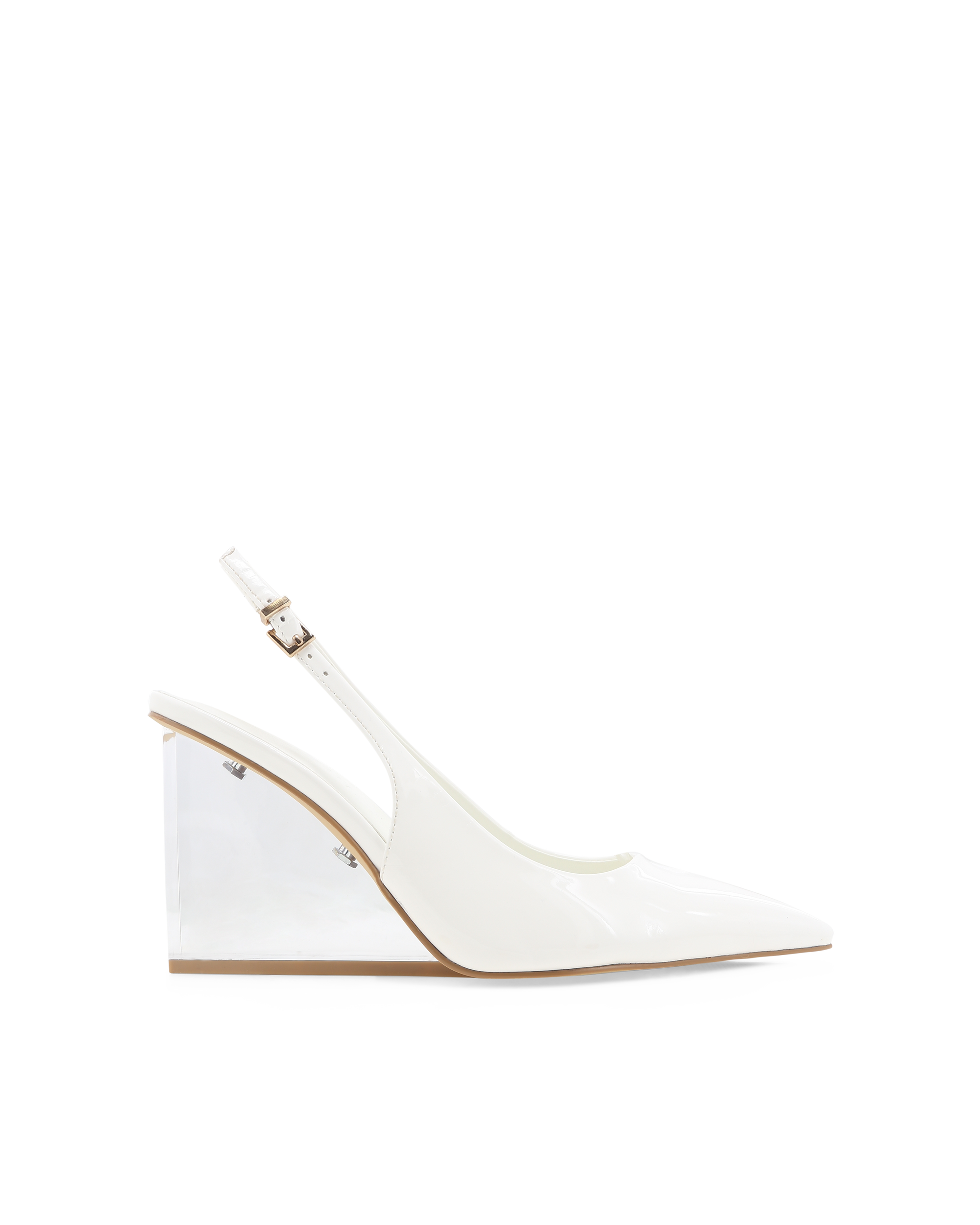 PHILOMENA - WHITE PATENT-Wedges-Billini-Billini
