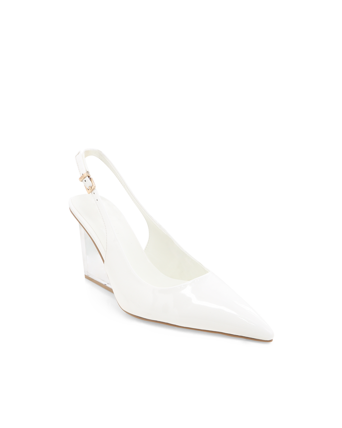 PHILOMENA - WHITE PATENT-Wedges-Billini-Billini
