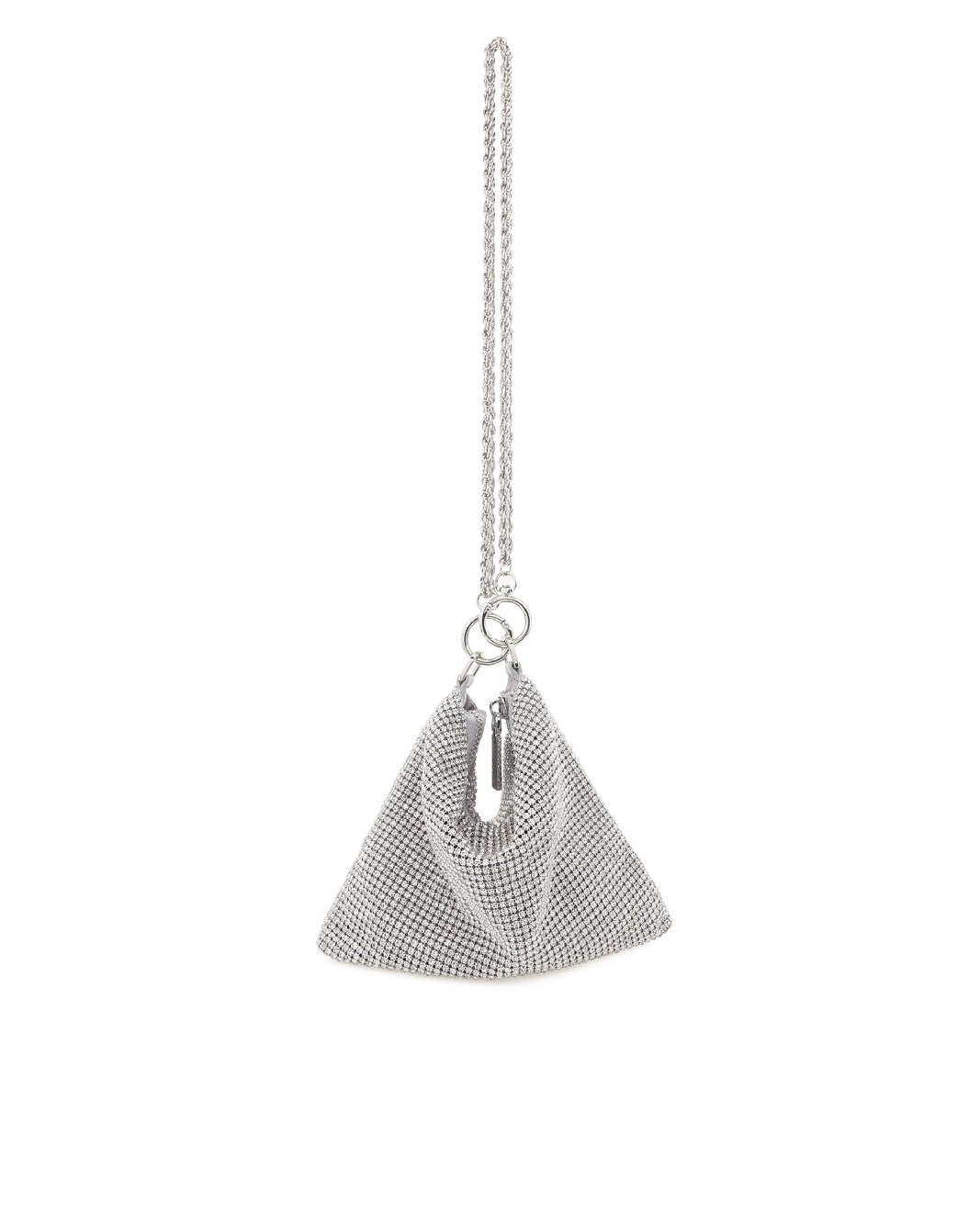 PIPER HANDLE BAG - SILVER-DIAMANTE-Handbags-Billini-Billini