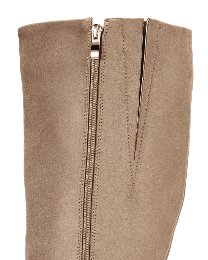 PORTIE EXTENDED CURVE - STONE SUEDE-Boots-Billini-Billini