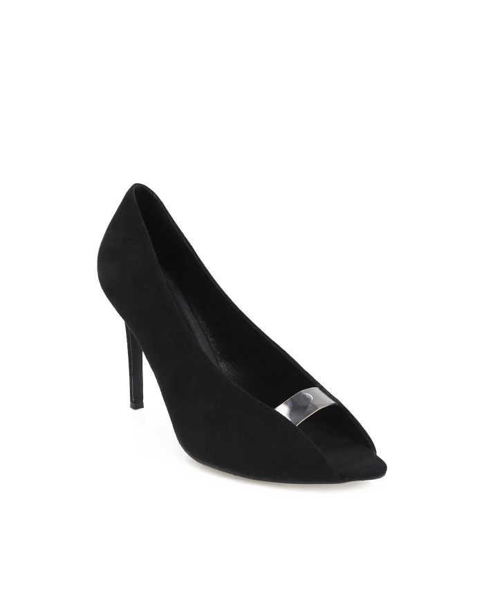 QADEER - BLACK SUEDE-PUMPS-Billini-Billini
