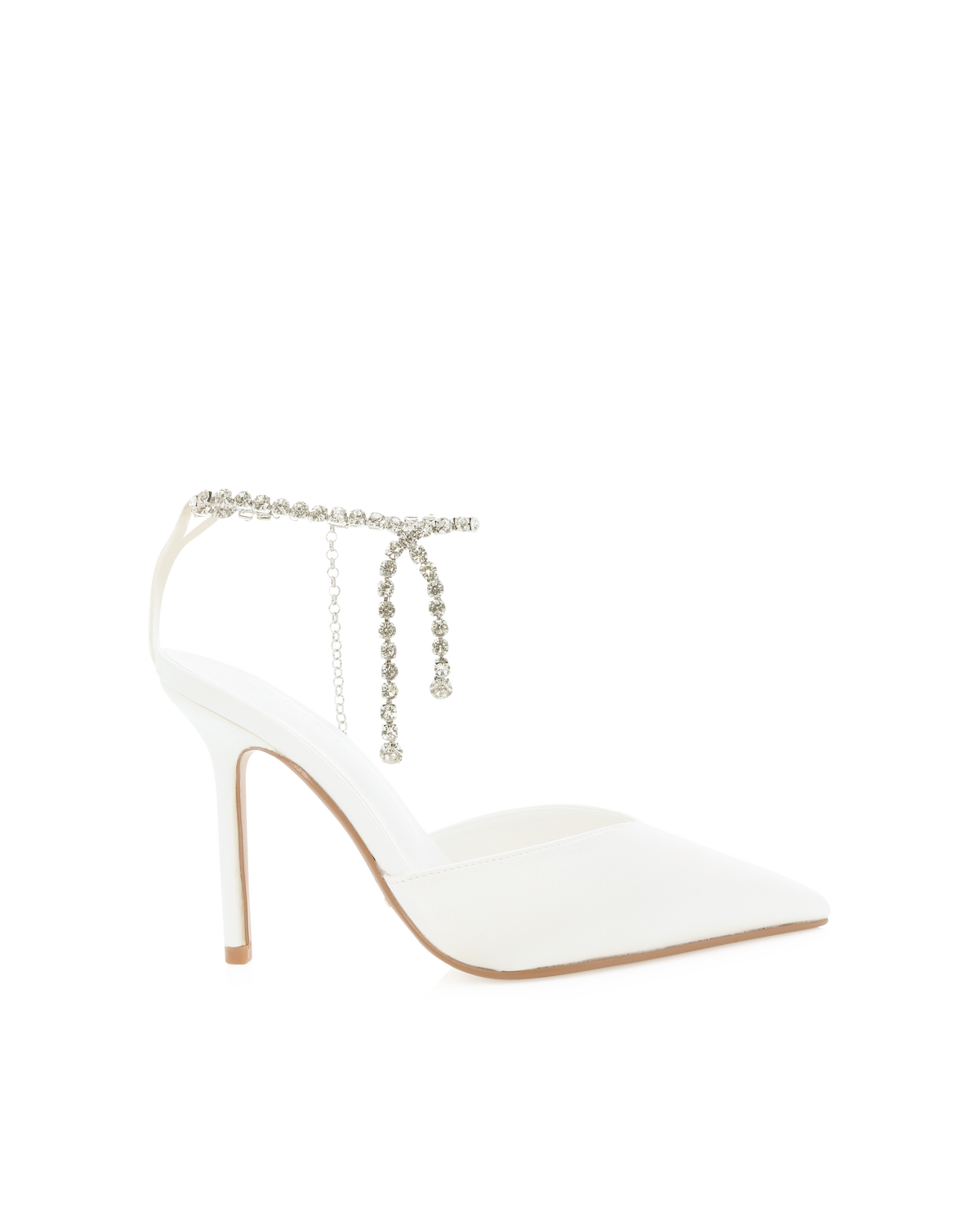 QARA - WHITE SATIN-PUMPS-Billini-Billini