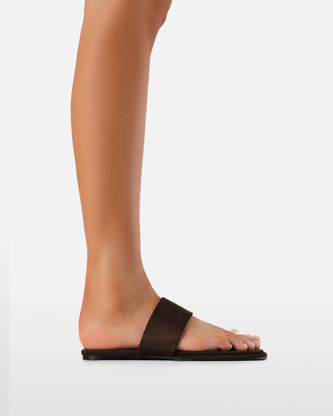 QELEIGH - DARK CACAO SUEDE-Sandals-Billini-Billini