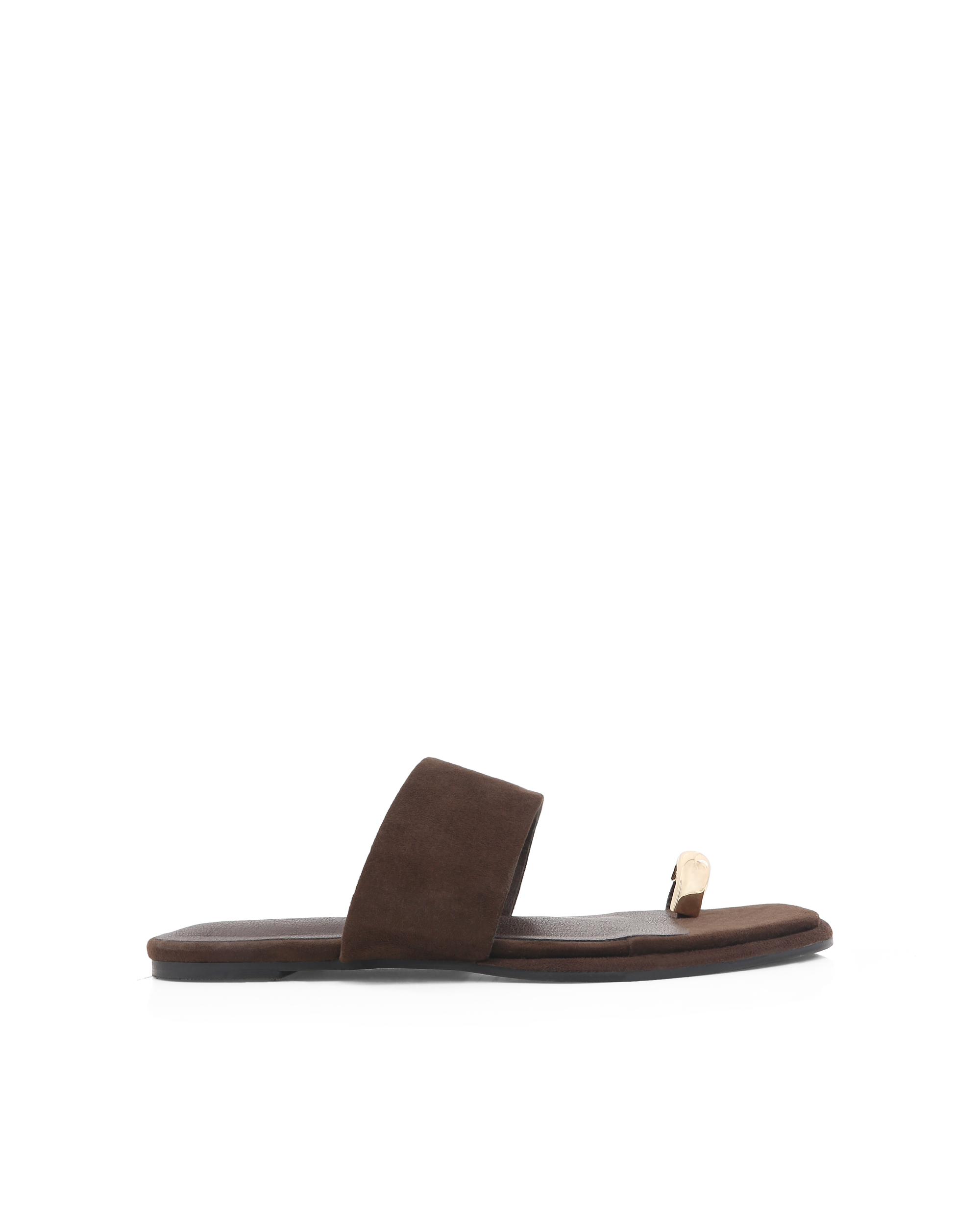 QELEIGH - DARK CACAO SUEDE-Sandals-Billini-Billini