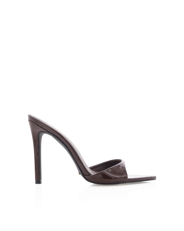 QUINBY - CHOCOLATE PATENT-Heels-Billini-Billini