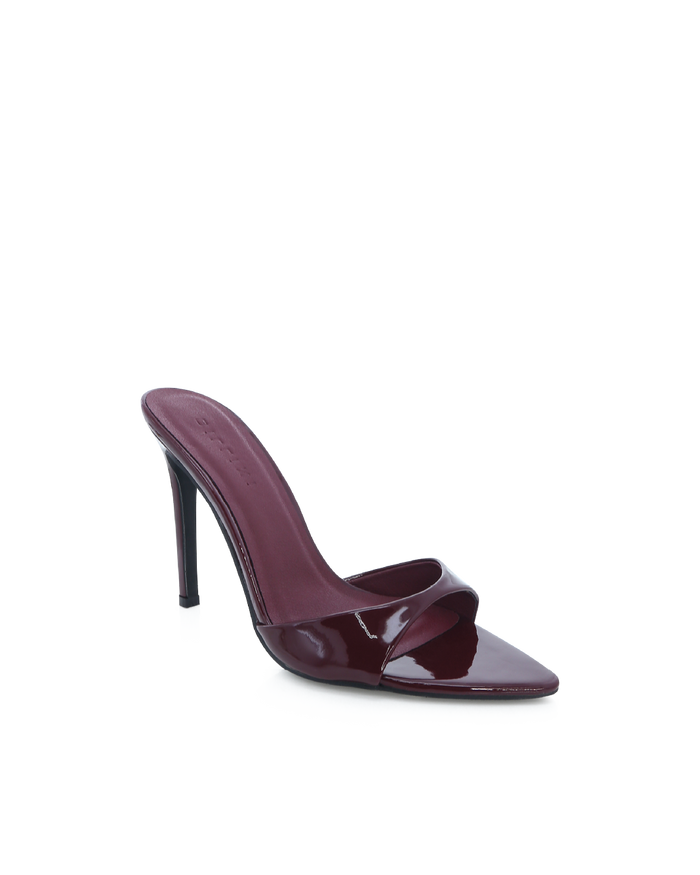QUINBY - DARK CHERRY PATENT-Heels-Billini-Billini