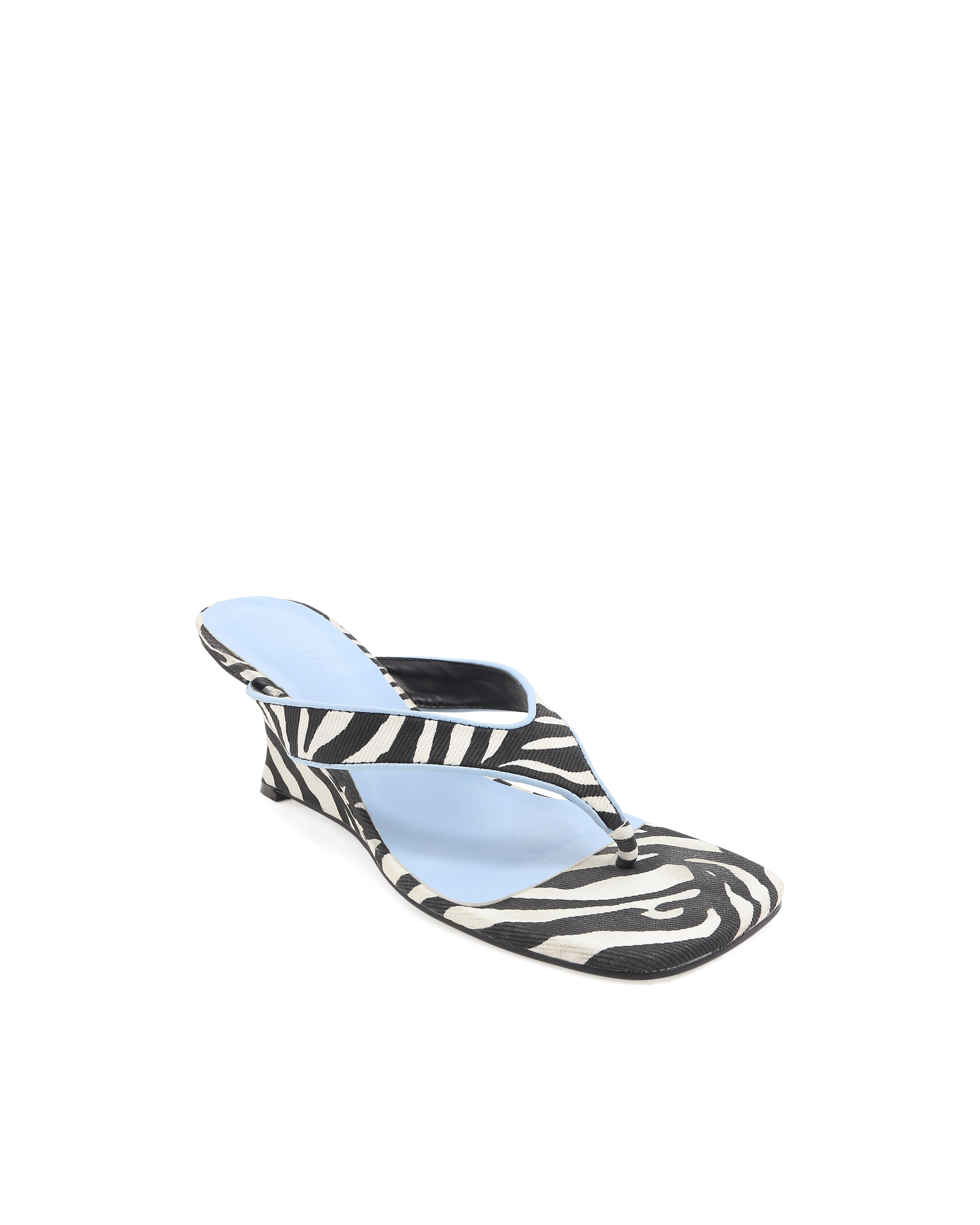 QUIRINA - ZEBRA-SKY BLUE-Wedges-Billini-Billini