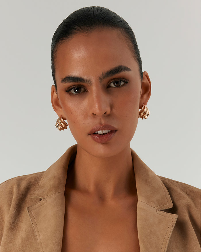 RAVEN EARRINGS - GOLD-JEWELLERY-Billini-Billini