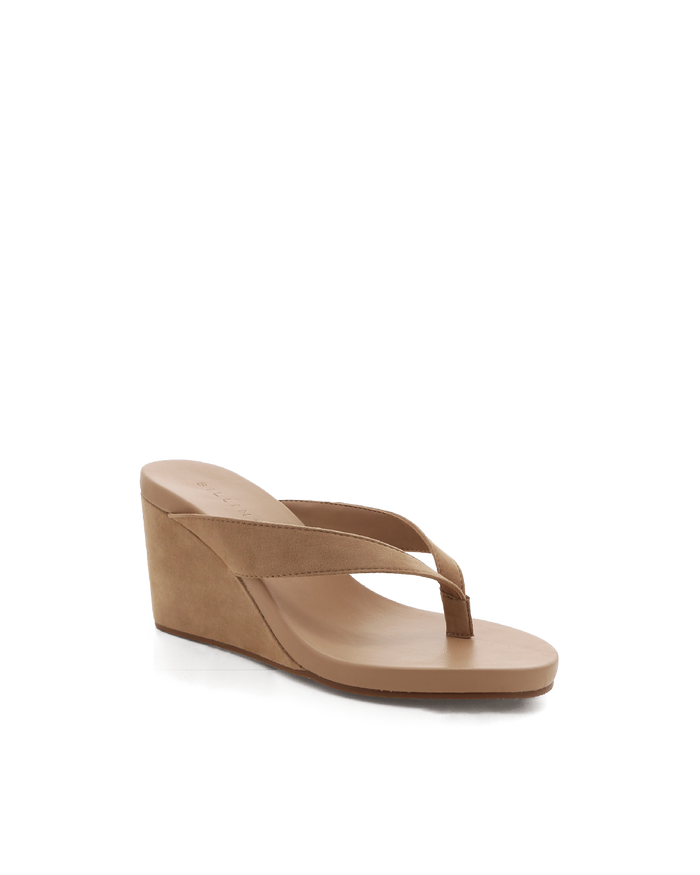 RAVYN - BISCUIT SUEDE-Wedges-Billini-Billini