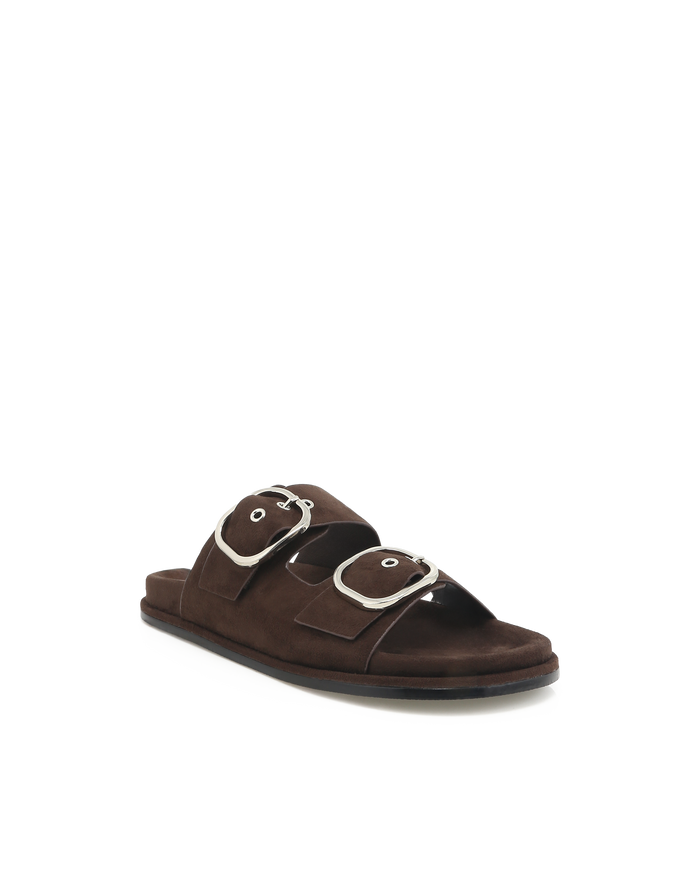 REBECA - DARK CACAO SUEDE-Sandals-Billini-Billini