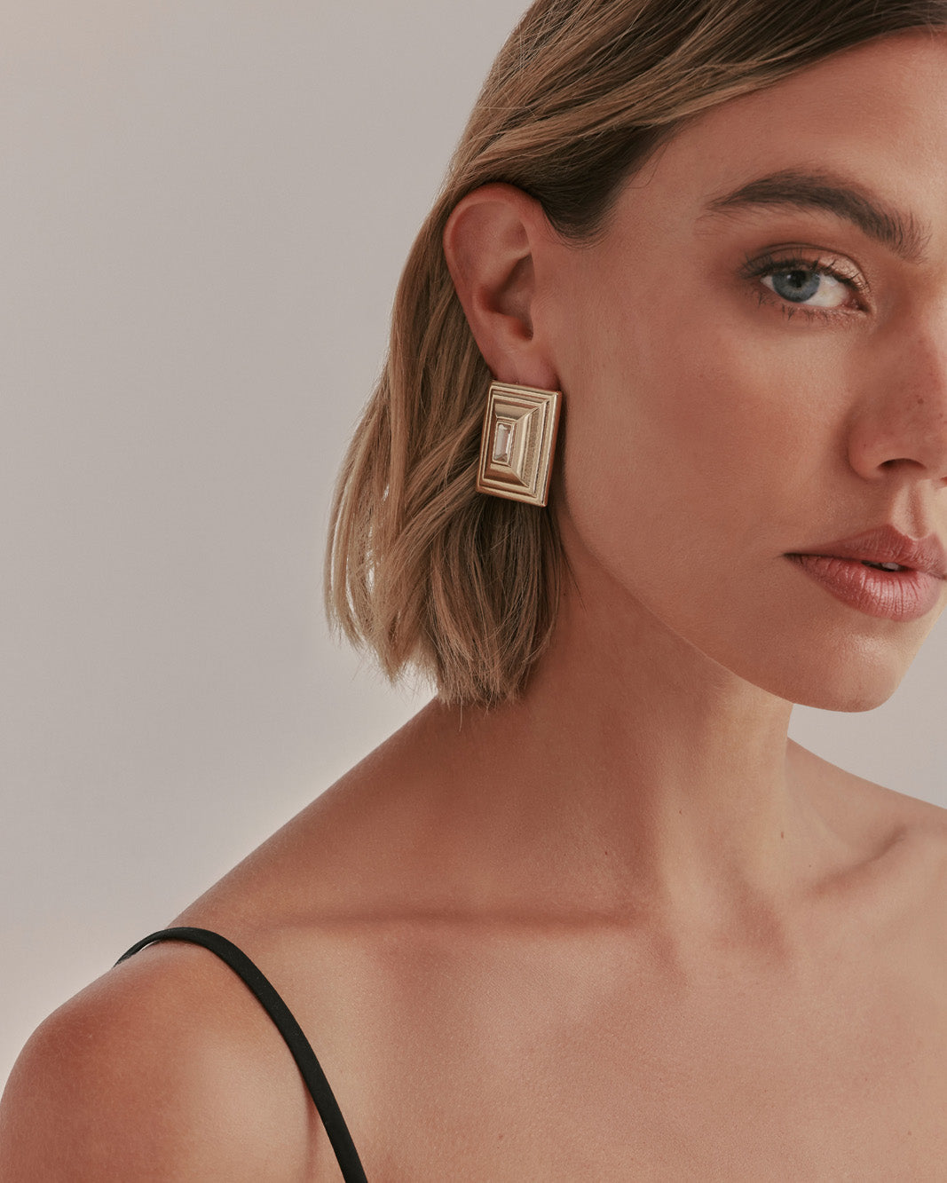 RENEE EARRINGS - GOLD-DIAMANTE-JEWELLERY-Billini-Billini