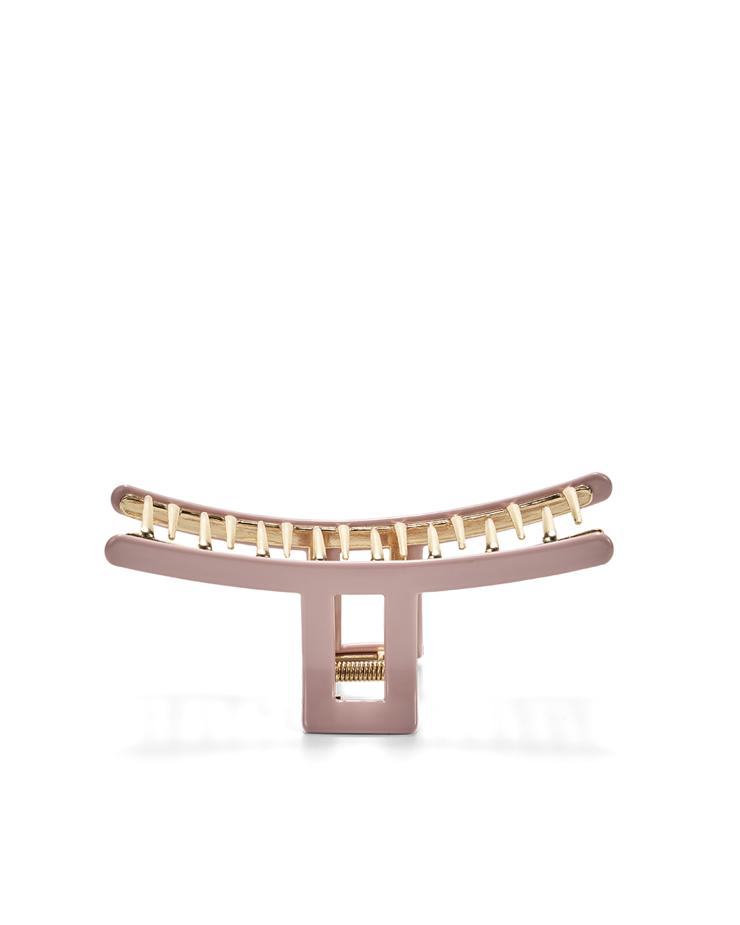 RESIN METAL CLAW CLIP - PINK-GOLD