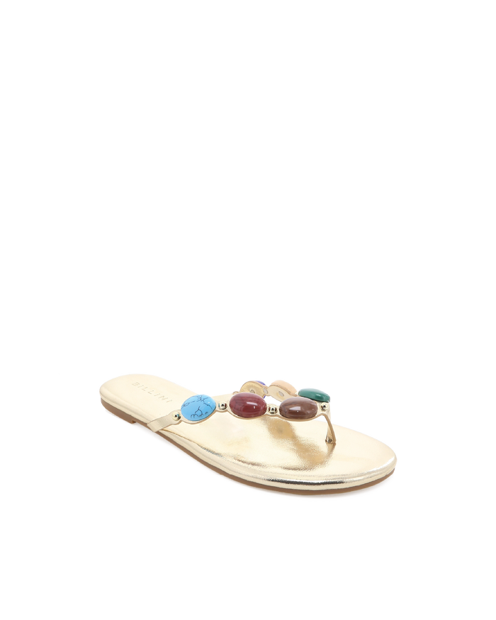 FARASHA - GOLD METALLIC MULTI-Sandals-Billini-Billini