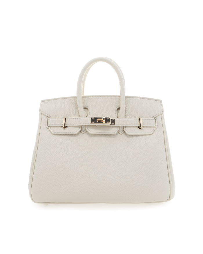 HAMPTON HANDLE BAG - CREAM PEBBLE-Handbags-Billini-Billini