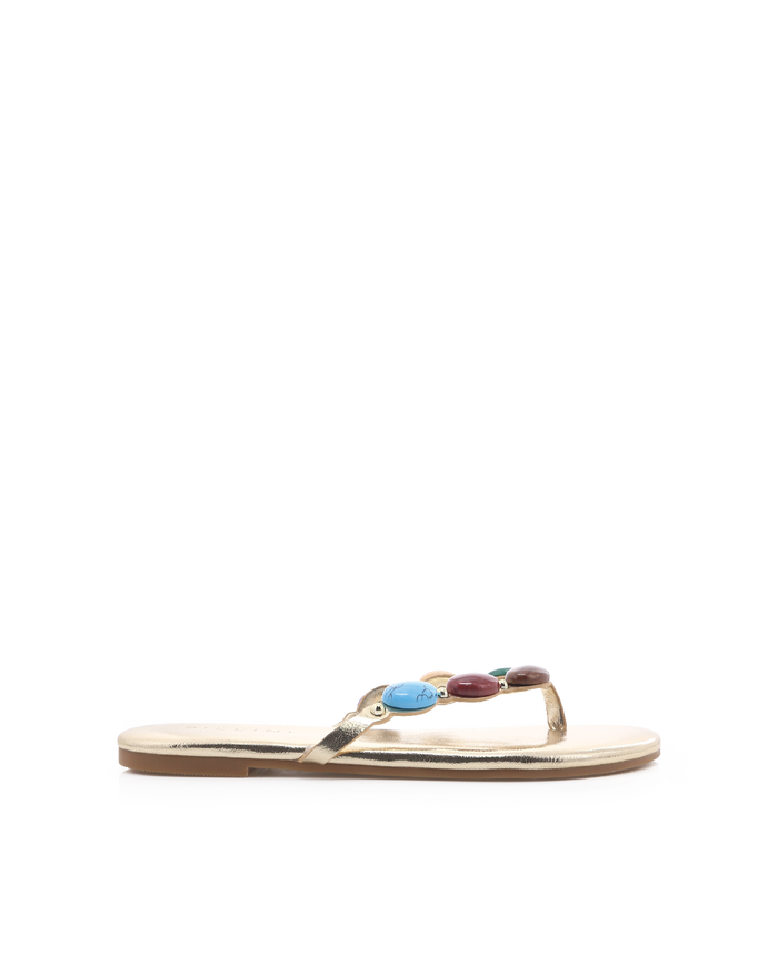 FARASHA - GOLD METALLIC MULTI-Sandals-Billini-Billini