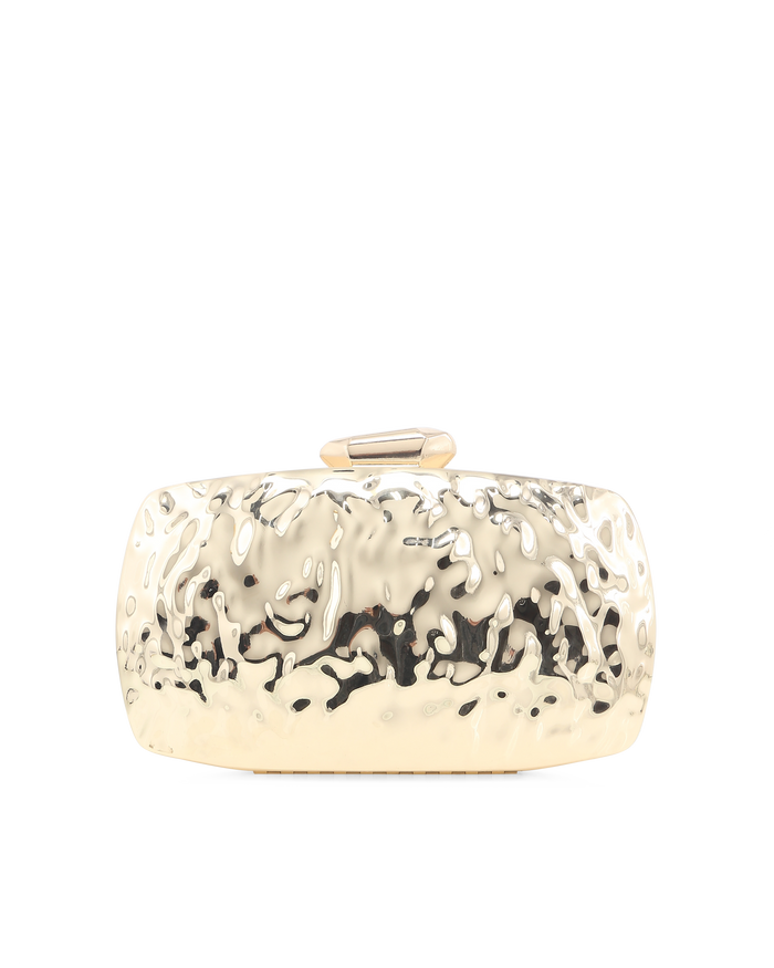 RIPPLE CLUTCH - GOLD METALLIC-Handbags-Billini-Billini