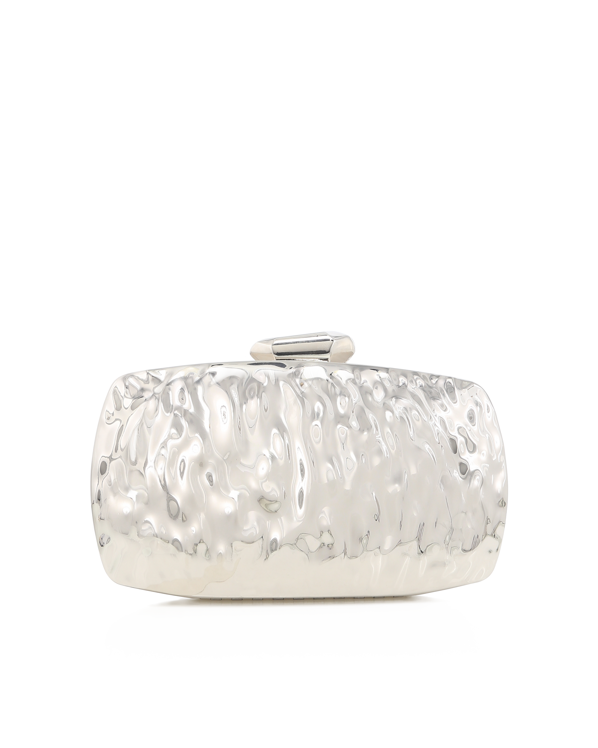 RIPPLE CLUTCH - SILVER METALLIC-Handbags-Billini-Billini