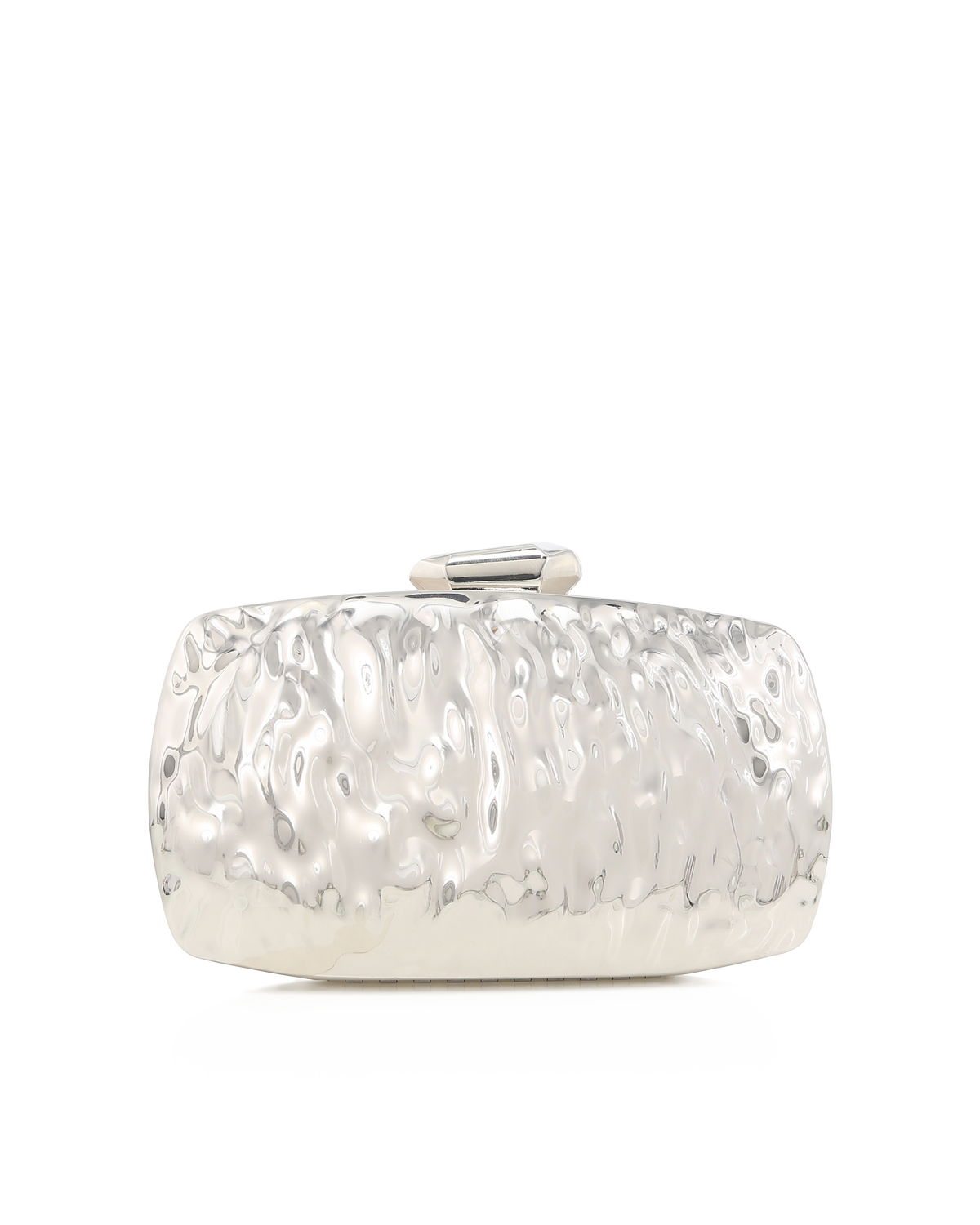 RIPPLE CLUTCH - SILVER METALLIC-Handbags-Billini-Billini