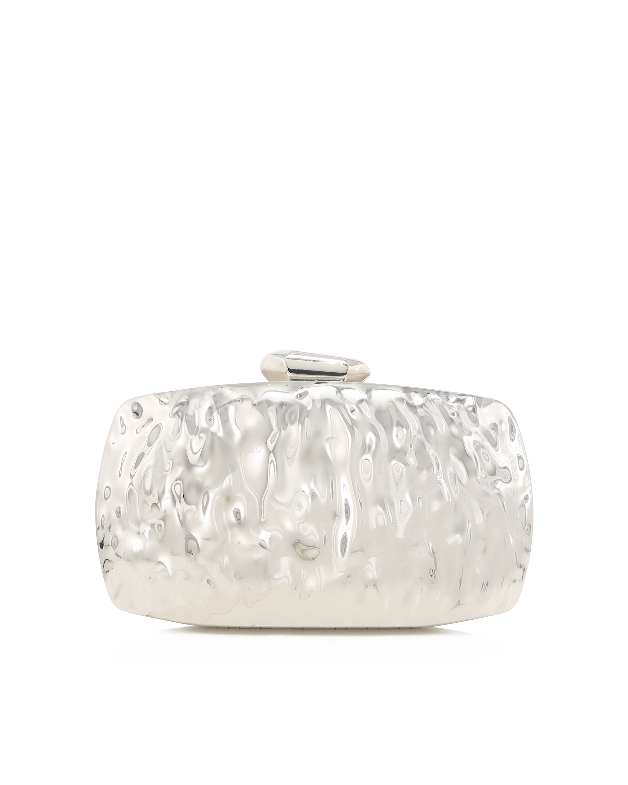 RIPPLE CLUTCH - SILVER METALLIC-Handbags-Billini-Billini