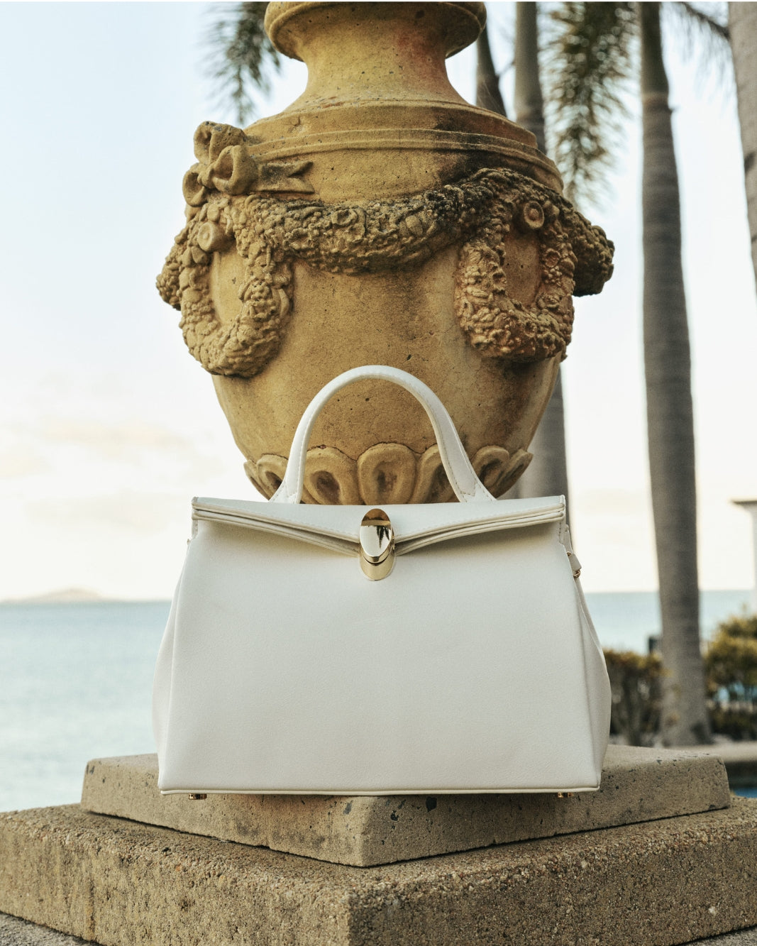 RIVERA HANDLE BAG - WHITE-Handbags-Billini-Billini