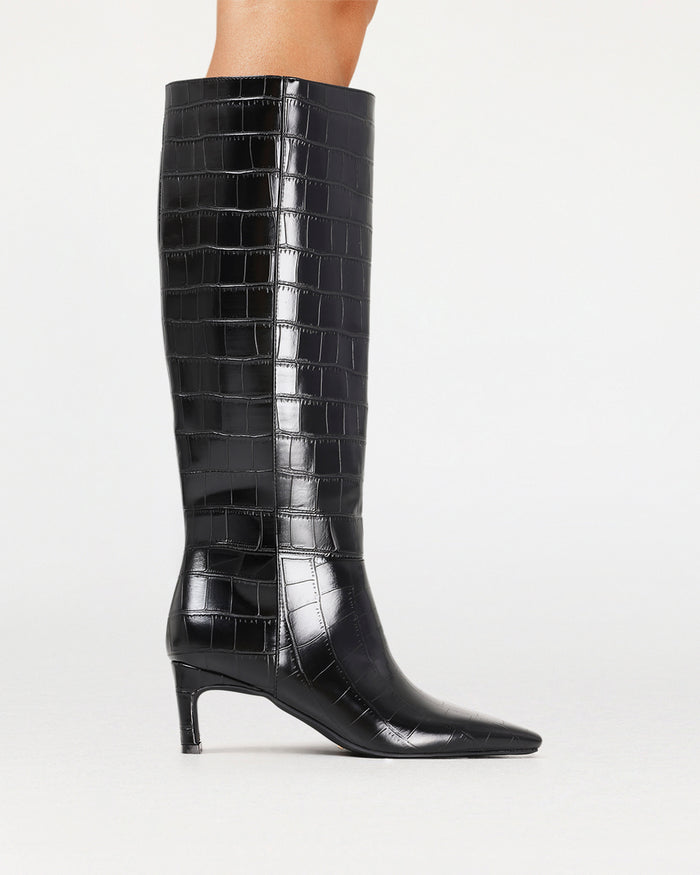 ROCKY - BLACK CROC-Boots-Billini-Billini