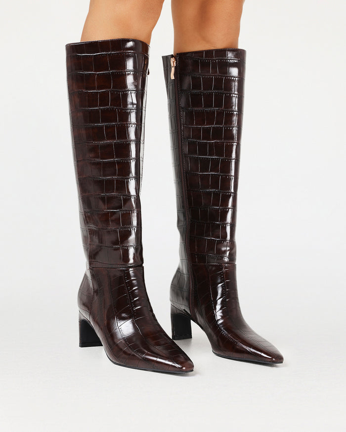 ROCKY - CHOCOLATE CROC-Boots-Billini-Billini