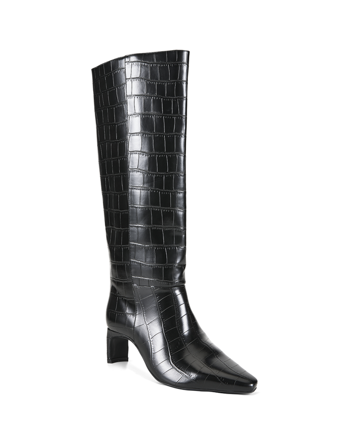 ROCKY CURVE - BLACK CROC-Boots-Billini-Billini