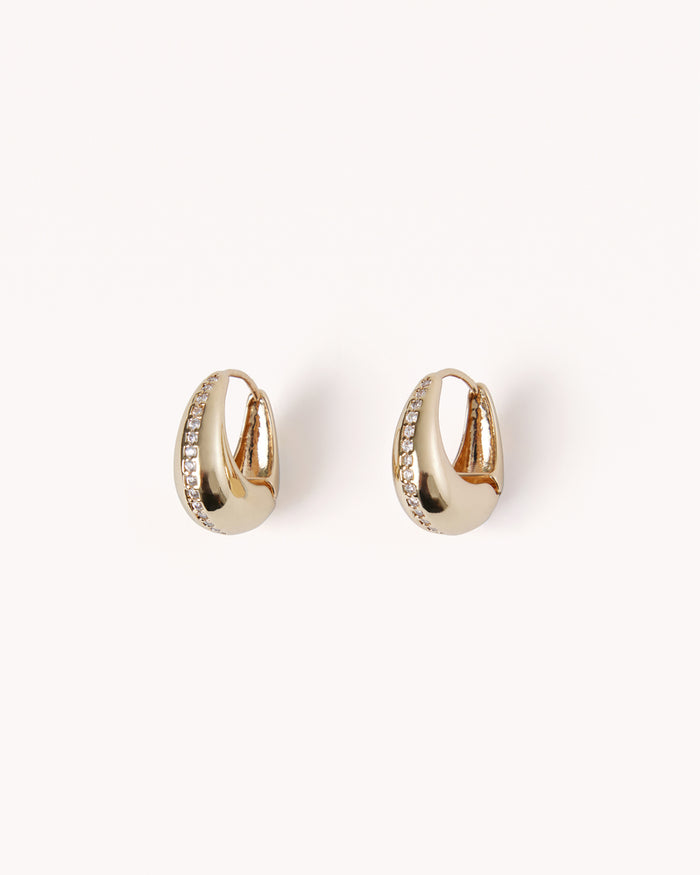 ROMI EARRINGS - GOLD-DIAMANTE-JEWELLERY-Billini-Billini