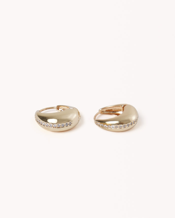 ROMI EARRINGS - GOLD-DIAMANTE-JEWELLERY-Billini-Billini