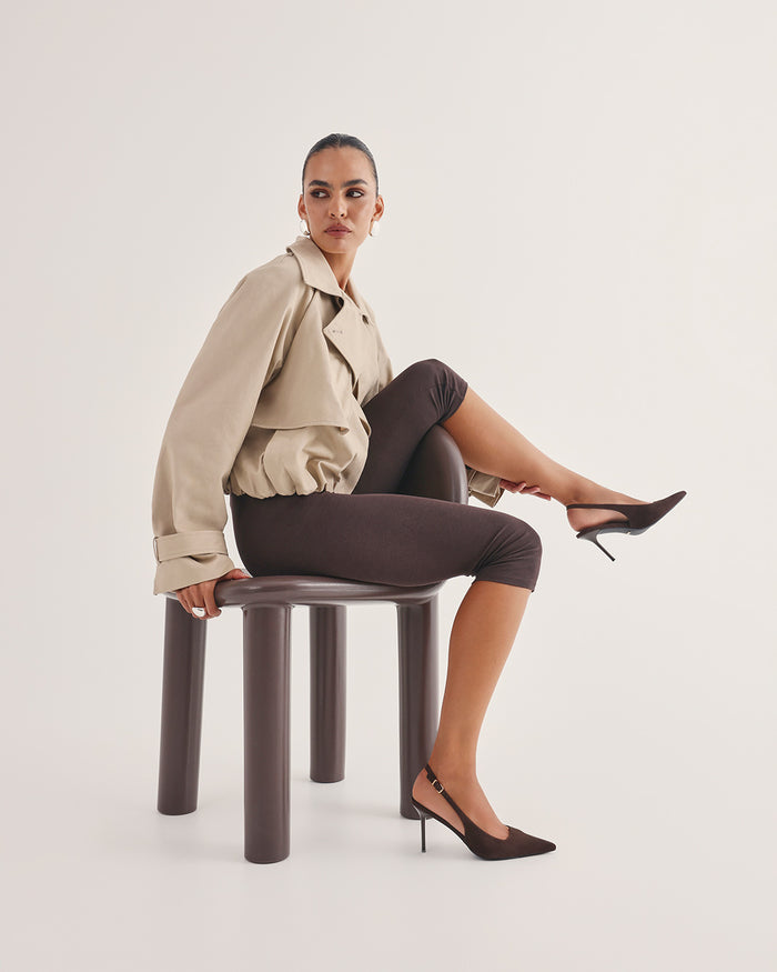 ROONEY - DARK CACAO SUEDE-PUMPS-Billini-Billini
