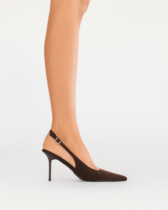 ROONEY - DARK CACAO SUEDE-PUMPS-Billini-Billini