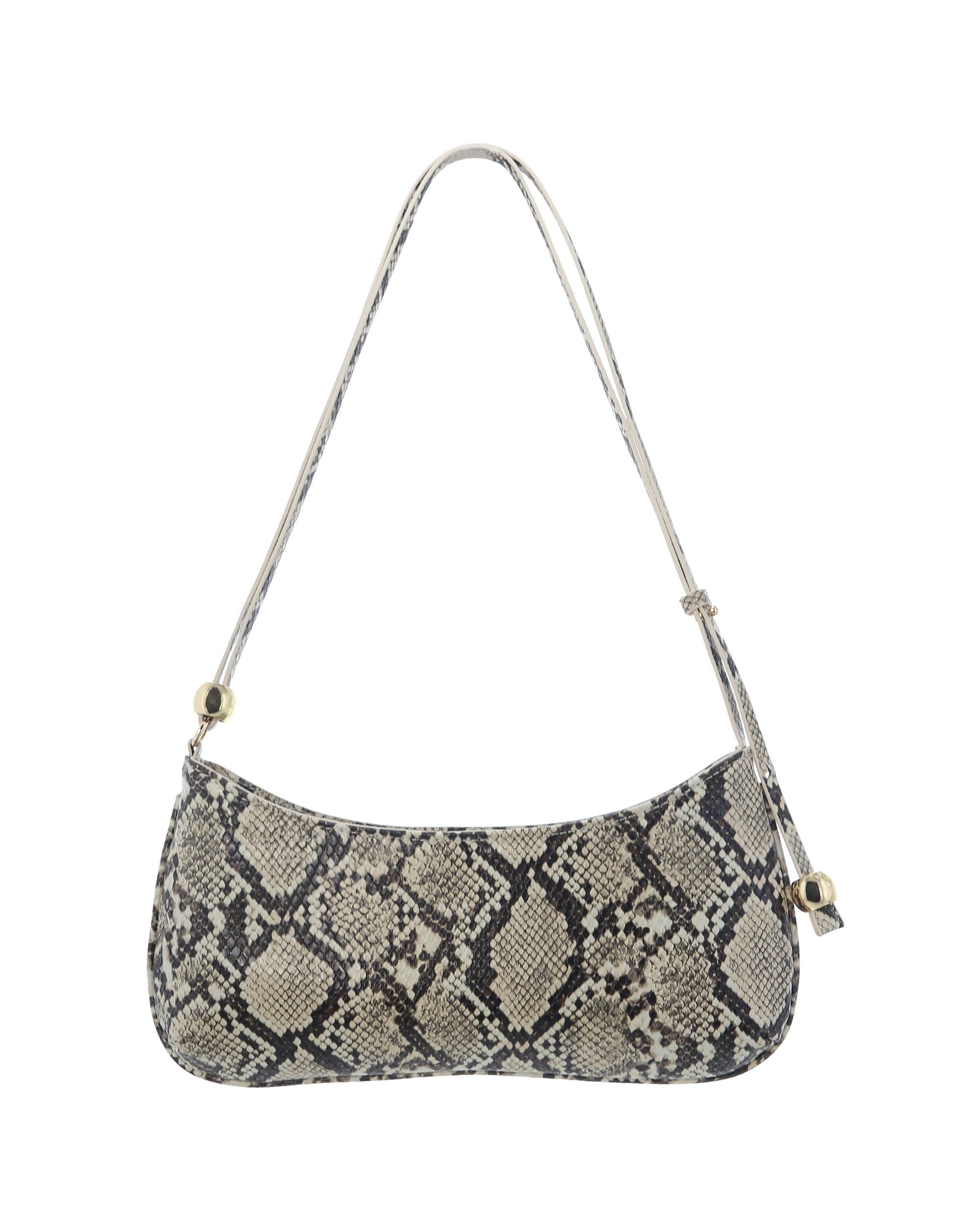 ROSABELLE SHOULDER BAG - CREAM SNAKE-Handbags-Billini-Billini