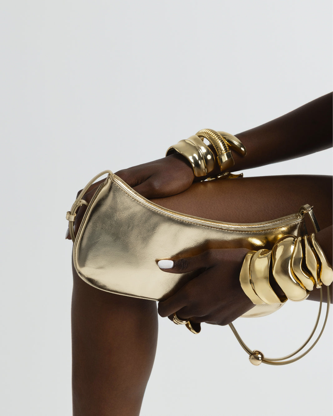 ROSABELLE SHOULDER BAG - GOLD METALLIC-Handbags-Billini-Billini