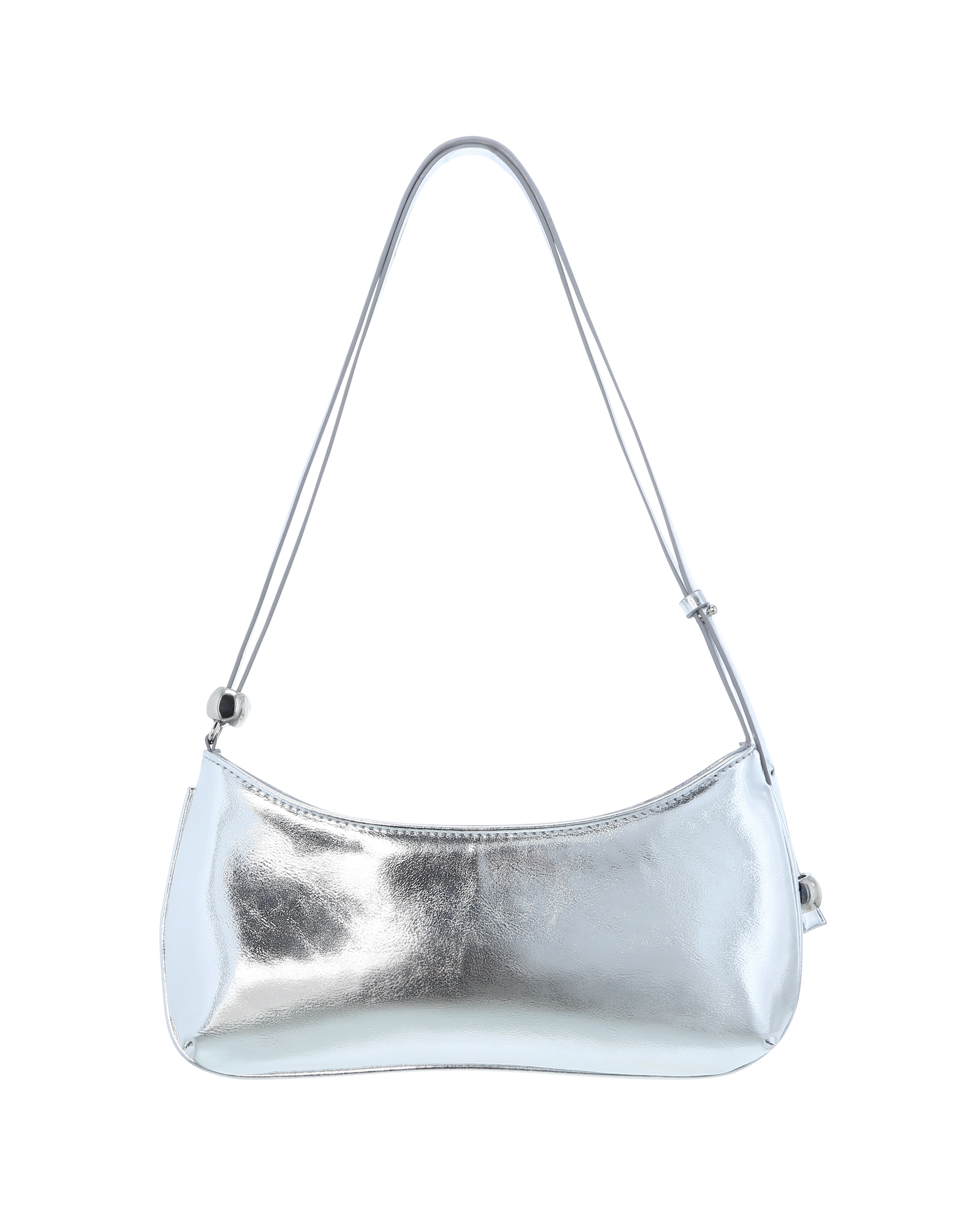 ROSABELLE SHOULDER BAG - SILVER METALLIC-Handbags-Billini-Billini