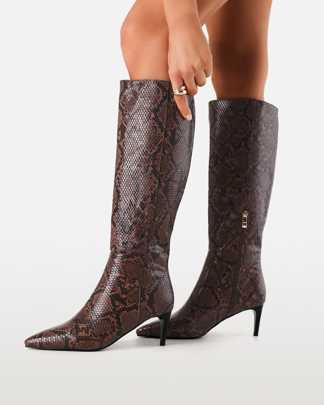 ROSELYN - CHOCOLATE SNAKE-Boots-Billini-Billini