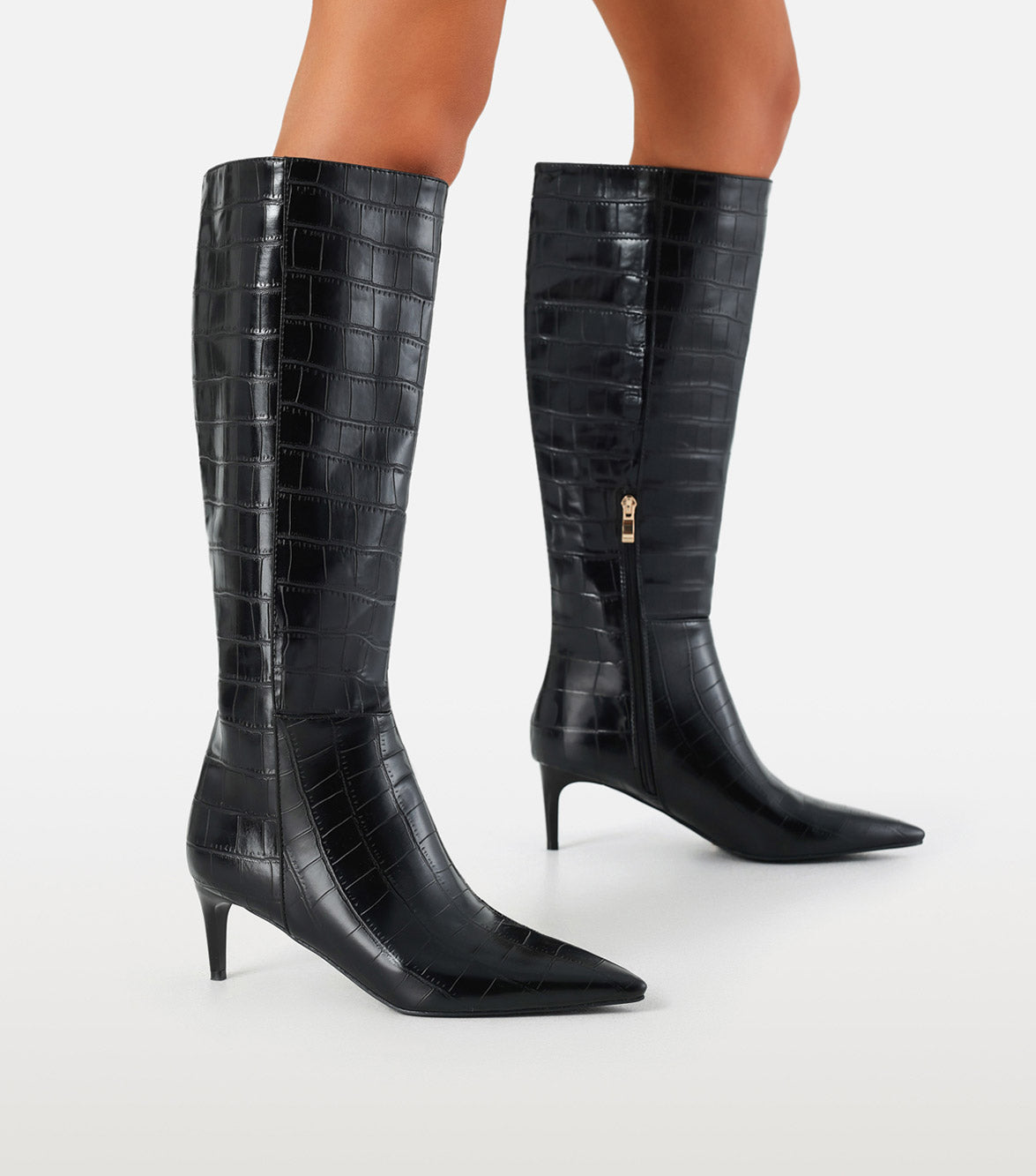 ROSELYN - BLACK CROC-Boots-Billini-Billini