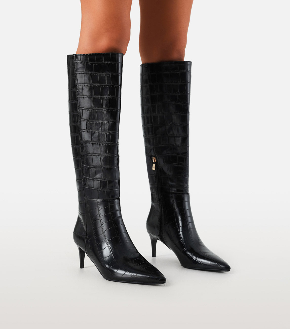 ROSELYN - BLACK CROC - Boots - Billini