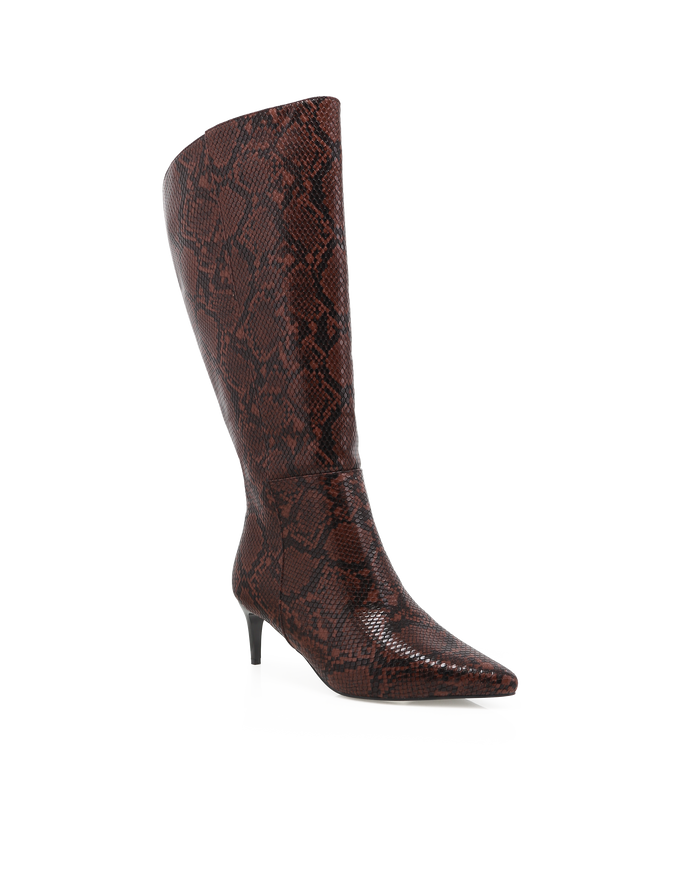 ROSELYN CURVE - CHOCOLATE SNAKE-Boots-Billini-Billini