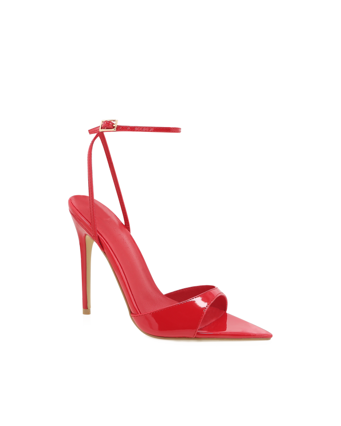 ROYAL - POPPY RED PATENT-Heels-Billini-Billini