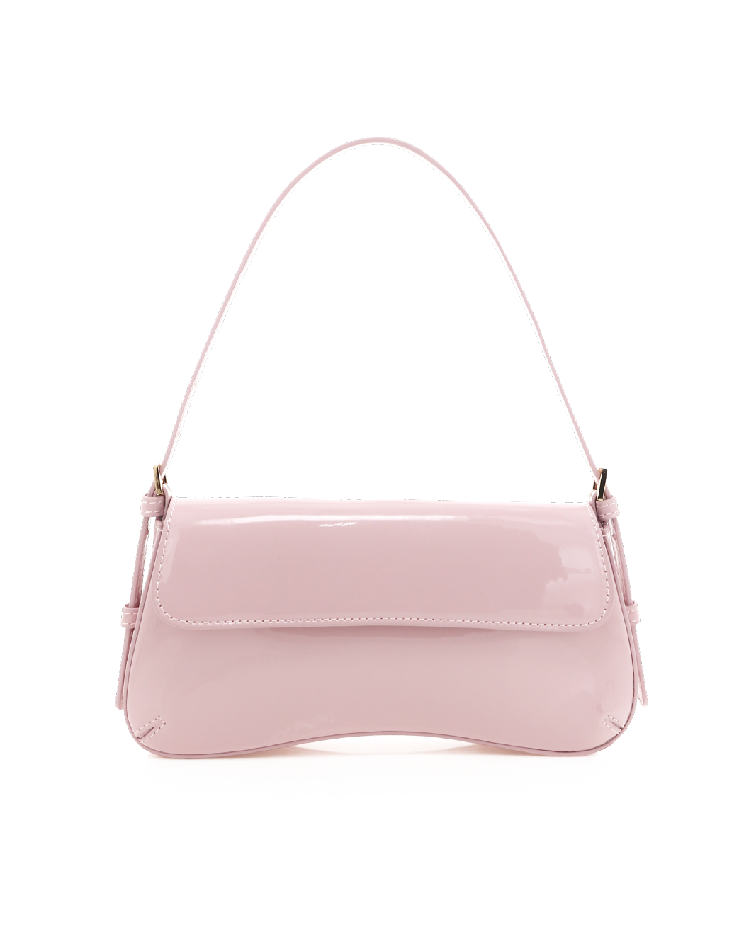SABELLA SHOULDER BAG - BALLET PINK PATENT-GOLD-Handbags-Billini-Billini