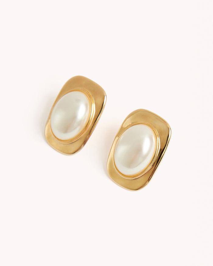SADIE EARRINGS - GOLD-PEARL-JEWELLERY-Billini-Billini